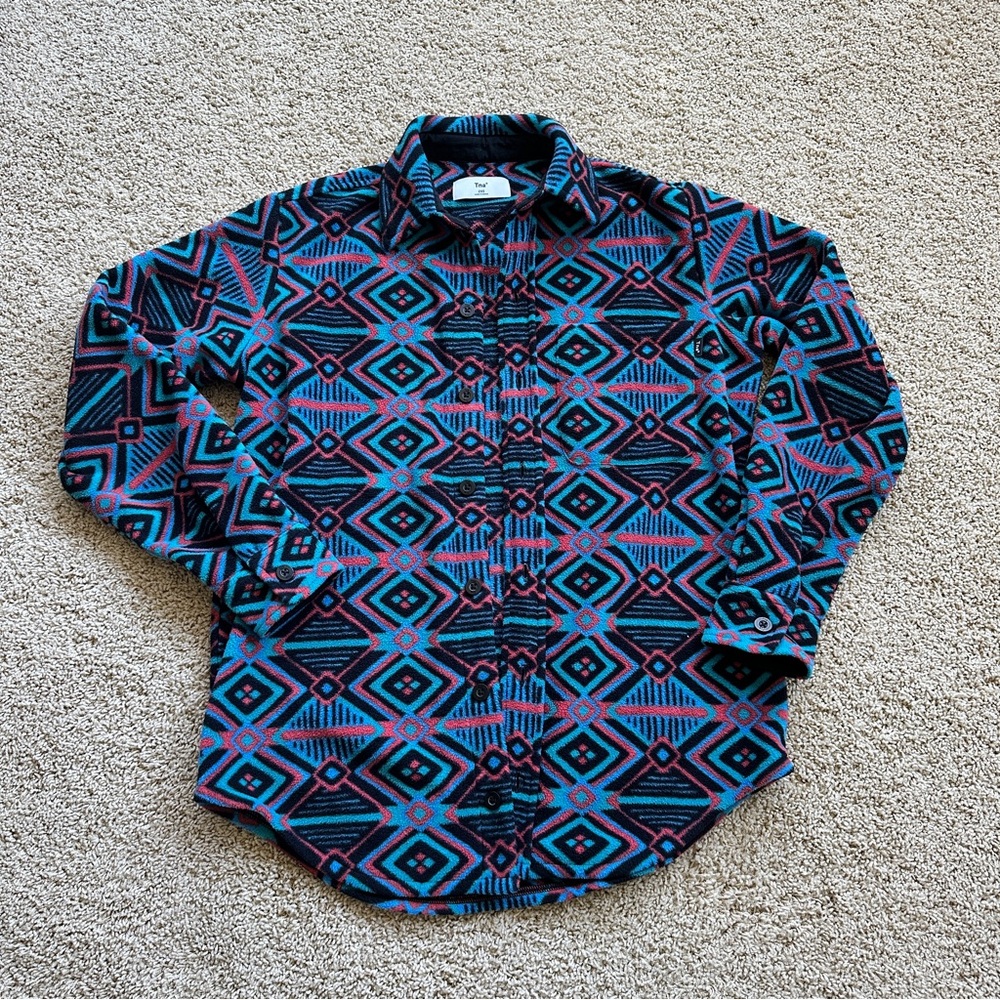 Aritzia TNA Aztec Oversized Fleece Shacket